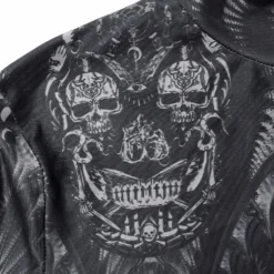 Punk Rave Inclementia Top Black / Gray Ladies