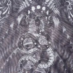 Punk Rave Inclementia Top Black / White Ladies