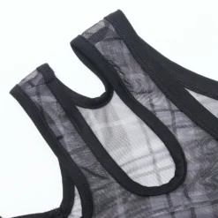 Ladies Punk Rave Plaid Punk Top Black