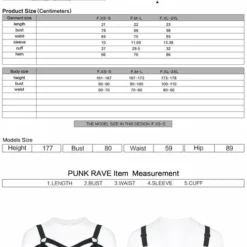 Punk Rave Elantra Top Black / Blue Ladies