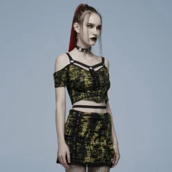 Punk Rave Elantra Top Black / Yellow