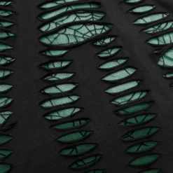 Punk Rave Jocasta Vest Top Green And Black Ladies