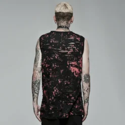 Punk Rave Vesper Sleeveless T-Shirt Black / Red
