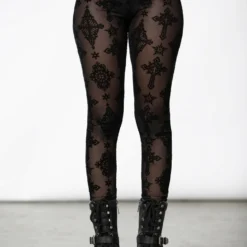 Ladies Killstar Tayana Mesh Leggings