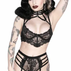 Accessories Killstar Tortured Souls Panty Black