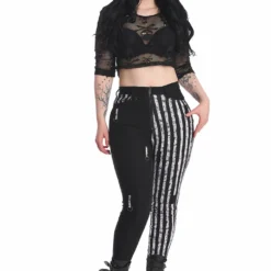 Banned Apparel Banned Spooky Night Walks Half And Half Trousers