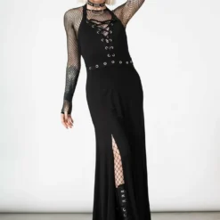Killstar Tristania Maxi Halter Dress