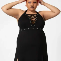 Killstar Tristania Maxi Halter Dress