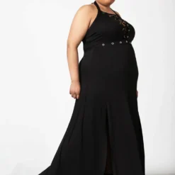 Killstar Tristania Maxi Halter Dress