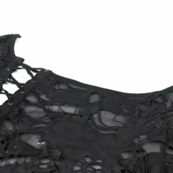 Ladies Dark In Love Nova Distressed Skull Top