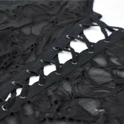 Ladies Dark In Love Nova Distressed Skull Top