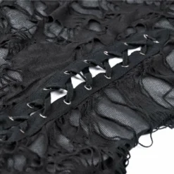 Ladies Dark In Love Nova Distressed Skull Top