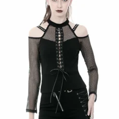 Dark In Love Sarai Cold Shoulder Top Ladies