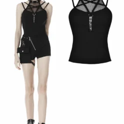 Ladies Dark In Love Enya Pentagram Top