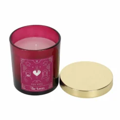 Gothic Gifts The Lovers Red Rose Tarot Candle