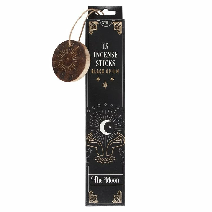 Gothic Gifts The Moon Black Opium Tarot Incense Sticks - Unique Homeware for Mystic Vibes 3 Gothic Gifts The Moon Black Opium Tarot Incense Sticks Homeware