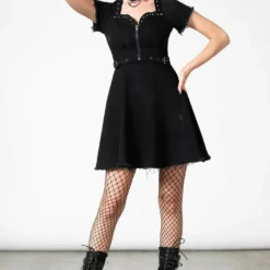 Killstar Time Out Zip Denim Dress New Arrivals