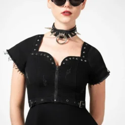 Killstar Time Out Zip Denim Dress New Arrivals