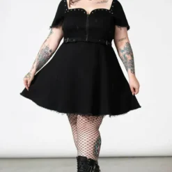 Killstar Time Out Zip Denim Dress New Arrivals