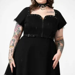 Killstar Time Out Zip Denim Dress New Arrivals