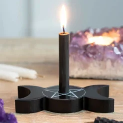 Gothic Gifts Triple Moon Spell Candle Holder Homeware