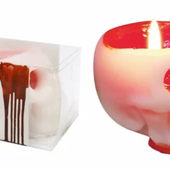 Gothic Gifts Bleeding Skull Candle Homeware