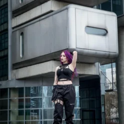 Dark In Love Hollow Thigh Trousers Ladies