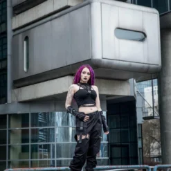 Dark In Love Hollow Thigh Trousers Ladies