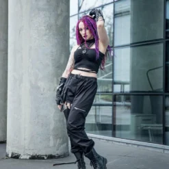 Dark In Love Hollow Thigh Trousers Ladies