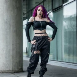 Dark In Love Hollow Thigh Trousers Ladies