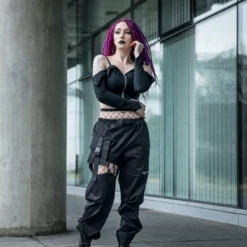 Dark In Love Hollow Thigh Trousers Ladies