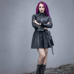 Ladies Dark In Love Lacerta Mini Skirt