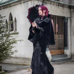 Dark In Love Cordelia Velvet Skirt Ladies