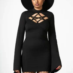Killstar Witchural Long Sleeve Dress Ladies