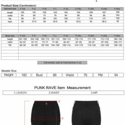 New Arrivals Punk Rave Raven Jeans