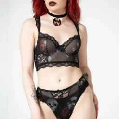 Killstar Wild Rose Mesh Bra
