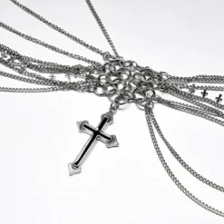 Punk Rave Xanthe Chain Harness - Gothic Accessory for Men & Women | New Arrival 23 Punk Rave Xanthe Chain Harness