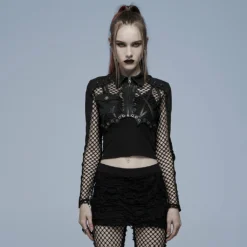 Punk Rave Avril Mesh Jacket Black Ladies