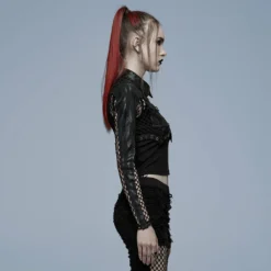 Punk Rave Avril Mesh Jacket Black Ladies