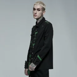 Punk Rave Ascelin Shirt Black / Green
