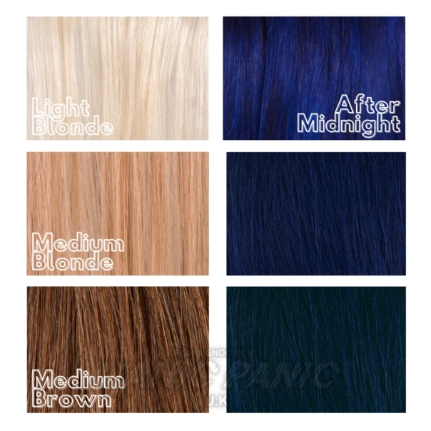 Amplified Manic Panic Semi Permanent Hair Colour - After Midnight Blue (EU Formula) | Vegan & Cruelty-Free 10 Amplified Manic Panic Semi Permanent Hair Colour EU Formula - After Midnight Blue