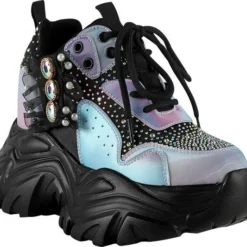 Ladies Anthony Wang Watermelon-02 Hidden Heel Sneakers - Multi