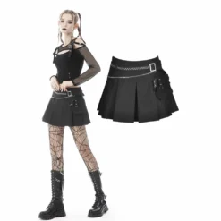Dark In Love Joelle Pleated Mini Skirt Ladies
