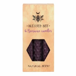 Gothic Gifts Purple Beeswax Prosperity Spell Candles