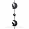 Alchemy Gothic Black Cat Moon Hanging Decoration