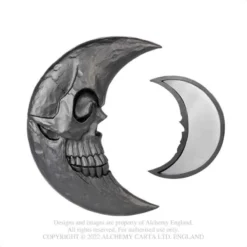 Alchemy Gothic Black Moon Hand Mirror