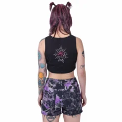 Ladies Rockabella Black Widow Top