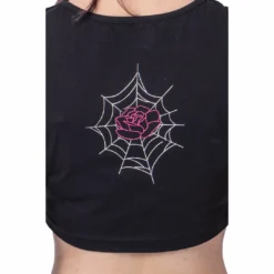 Ladies Rockabella Black Widow Top