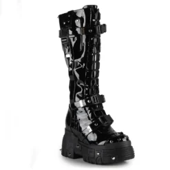 Ladies Anthony Wang Orange Cookies Hidden Heel Boots - Black