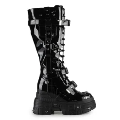 Ladies Anthony Wang Orange Cookies Hidden Heel Boots - Black